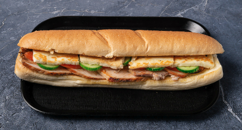 Roasted Pork Halloumi Sandwich